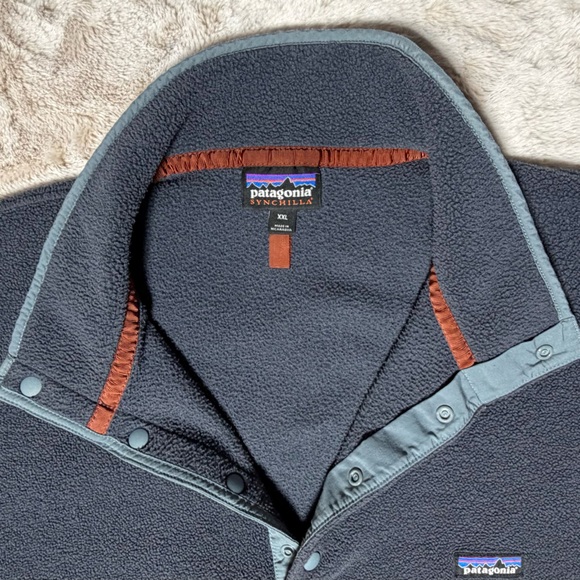 Patagonia Men's Lightweight Synchilla® Snap-T® Fleece Pullover XXL - Two-Tone - Picture 2 of 4